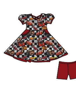 Life Is A Highway Bamboo Childrens 2t-8y Dress & Peplum Sets