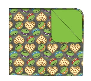 Pizza Love Double Layer Bamboo Blanket