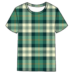 St. Patty's Plaid Bamboo Tee 6m, 9m, 6t