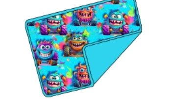 Monsters Amuck Double Layer Bamboo Blanket