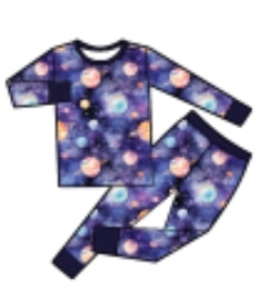 Galaxy Bamboo Long Sleeve 2pc 9m-5t