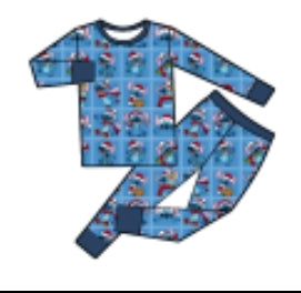 Mele Kalikimaka Bamboo Long Sleeve 2pc 9m-5t