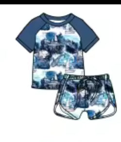 Around the World Bamboo Raglan Set