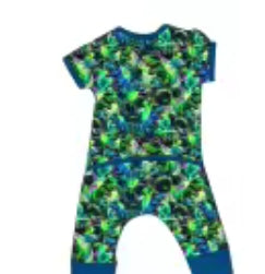Jurassic Ride Bamboo Envelop Romper