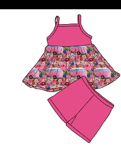 Flower Power Bamboo Pep & Shorts