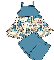 Tickle Crabs Bamboo Pep & Shorts