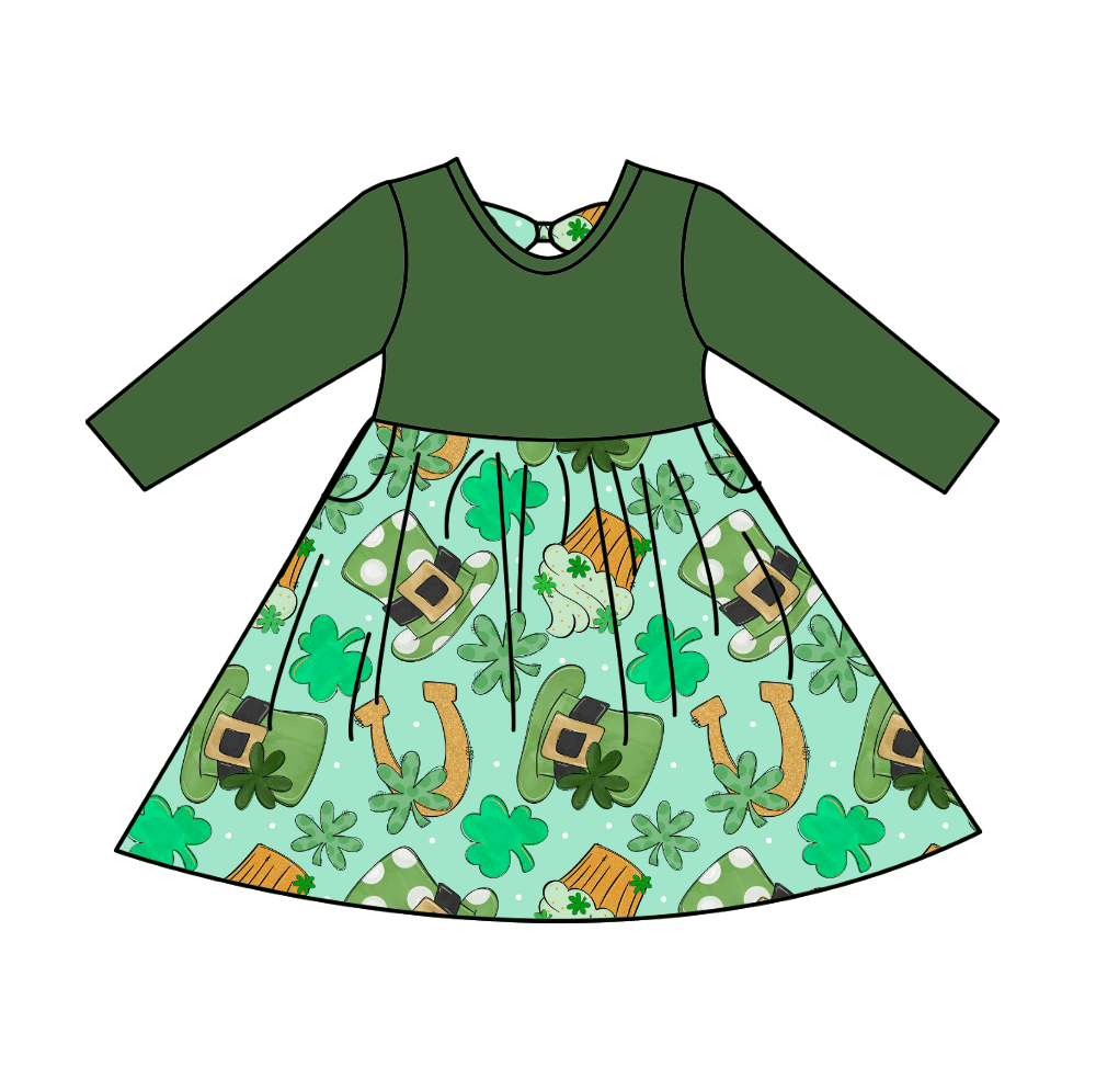 Clover & Charms Bamboo Infants Newborn to 18m Dresses & Peplum Sets