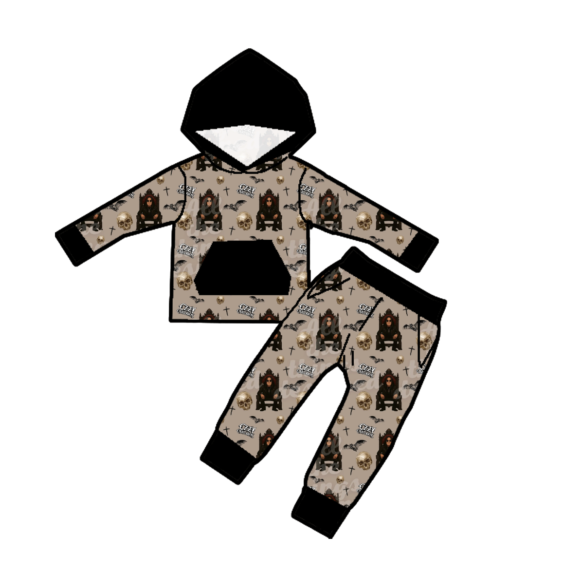 Crazy Train Vibes Bamboo Youth 9y to 15y 2pc Sets