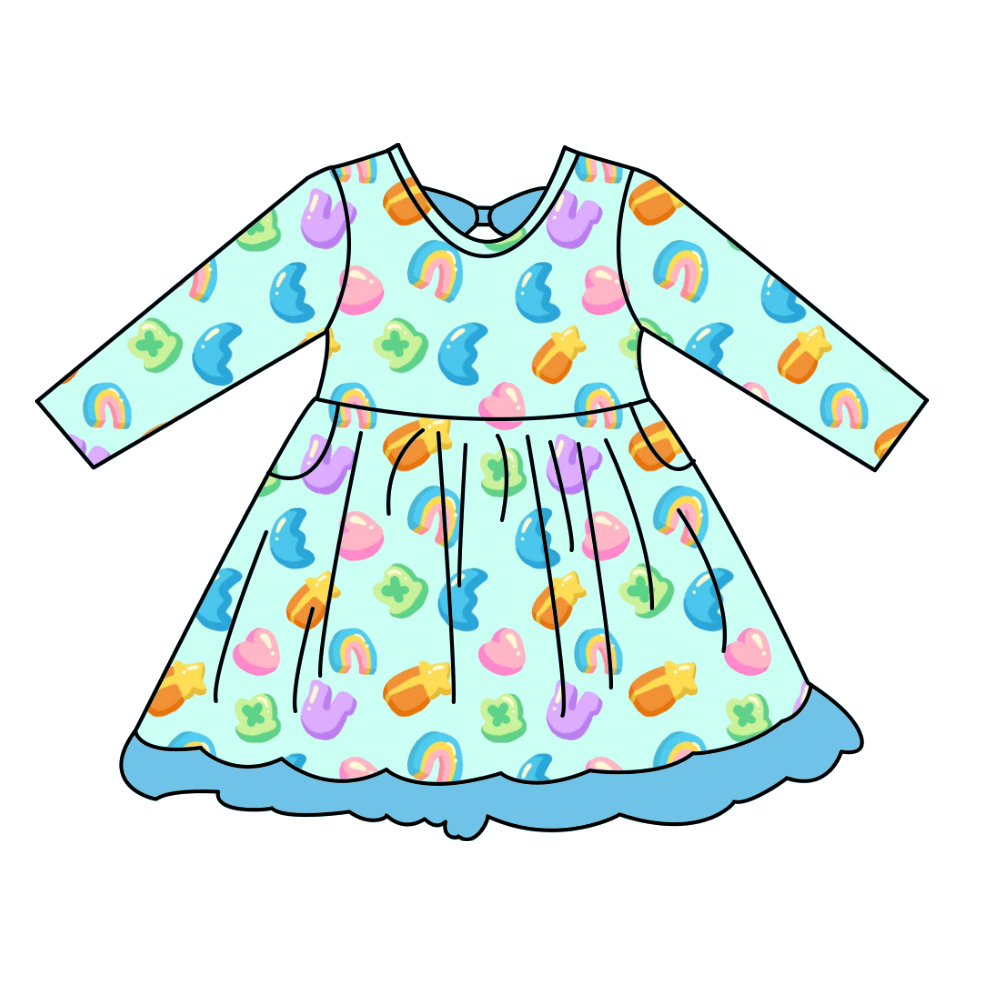 Magically Lucky Bamboo Infants Newborn to 18m Dresses & Peplum Sets