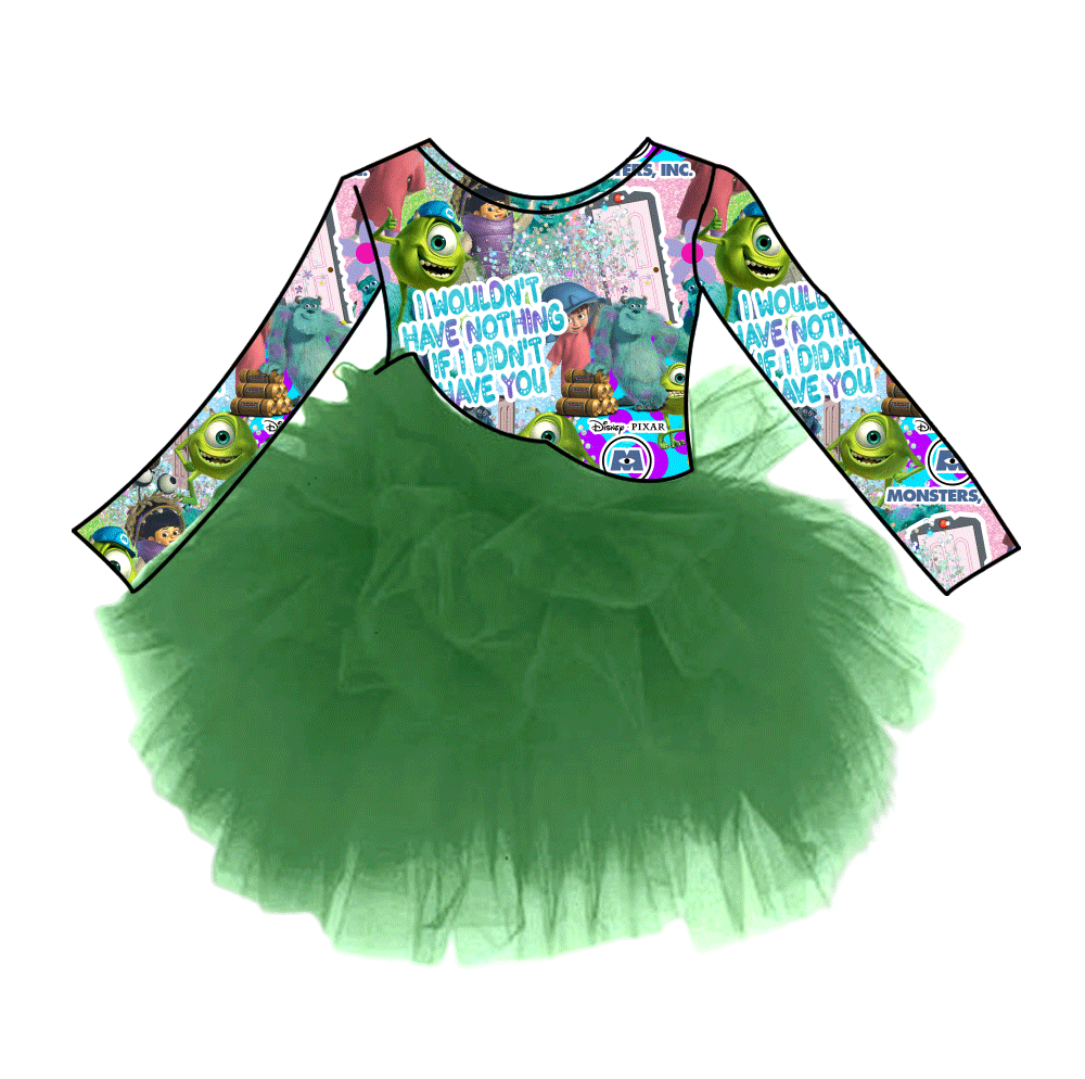 Monstrously Cute Bamboo Childrens 2t-8y Dress & Peplum Sets