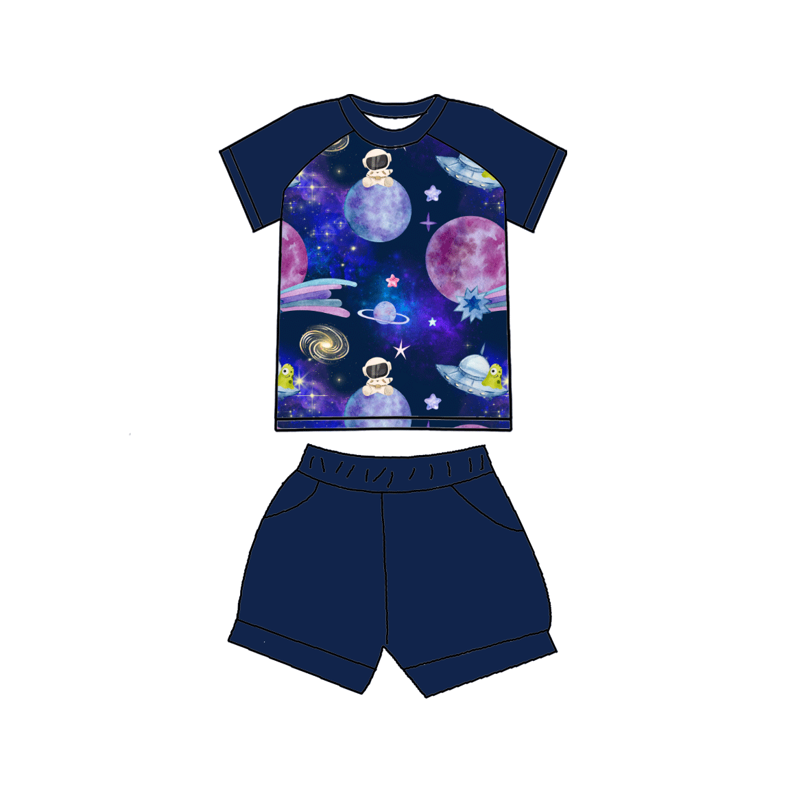 Martian Mischief Bamboo Childrens 2t-8y Daywear