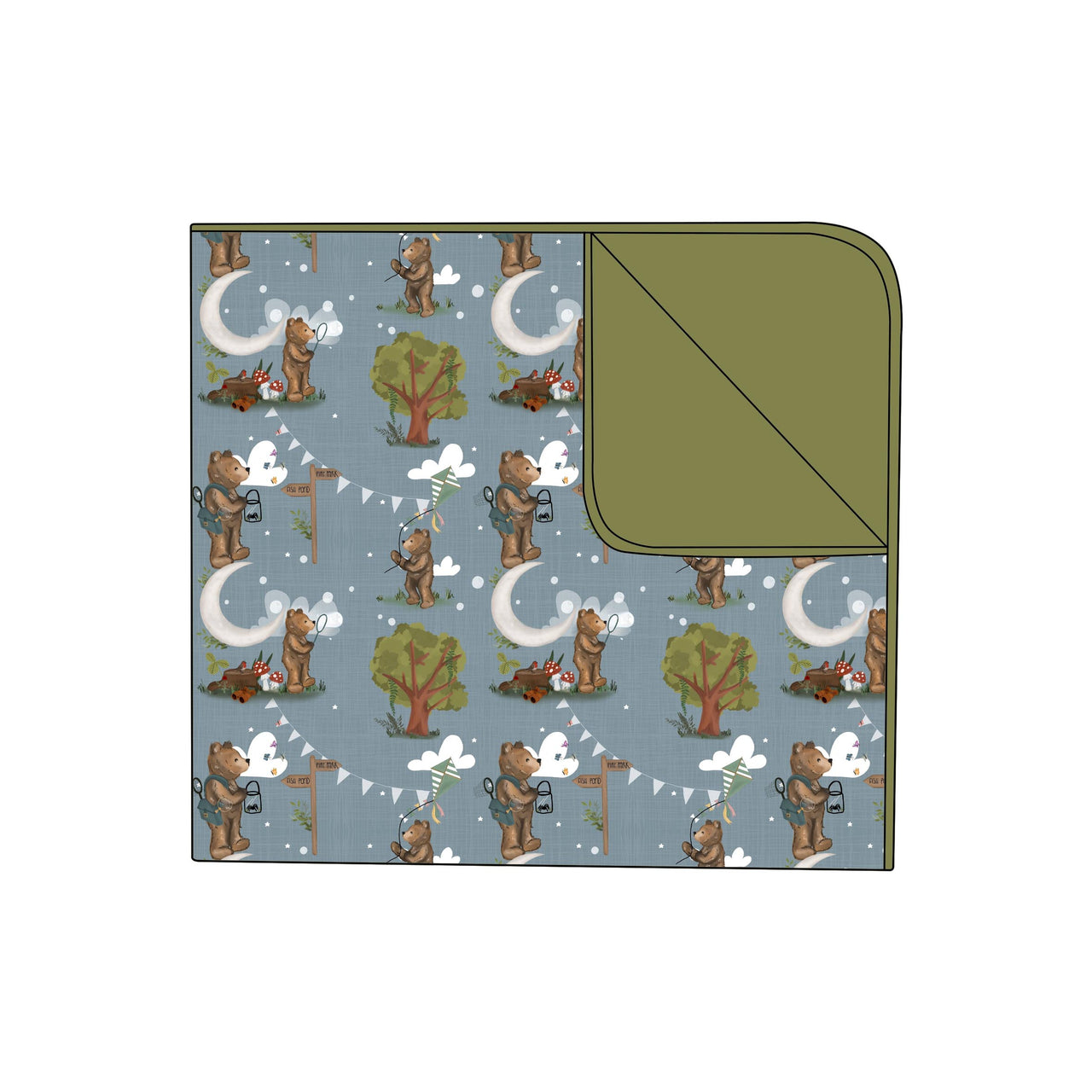 Wilderness Whimsey Double Layer Bamboo Blankets