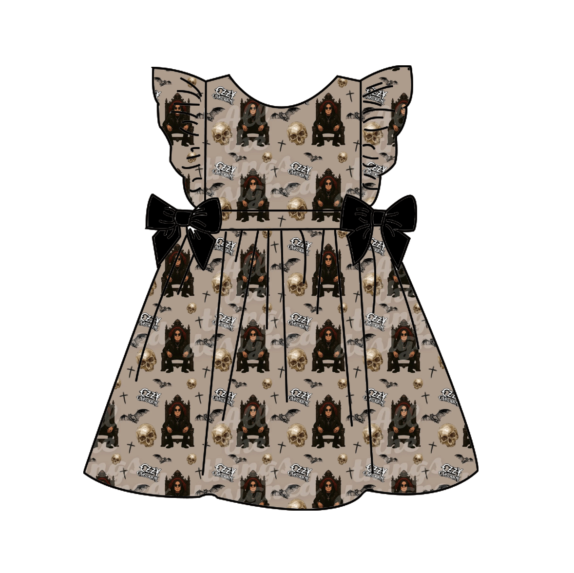 Crazy Train Vibes Bamboo Youth 9y to 15y Dresses & Peplum Sets