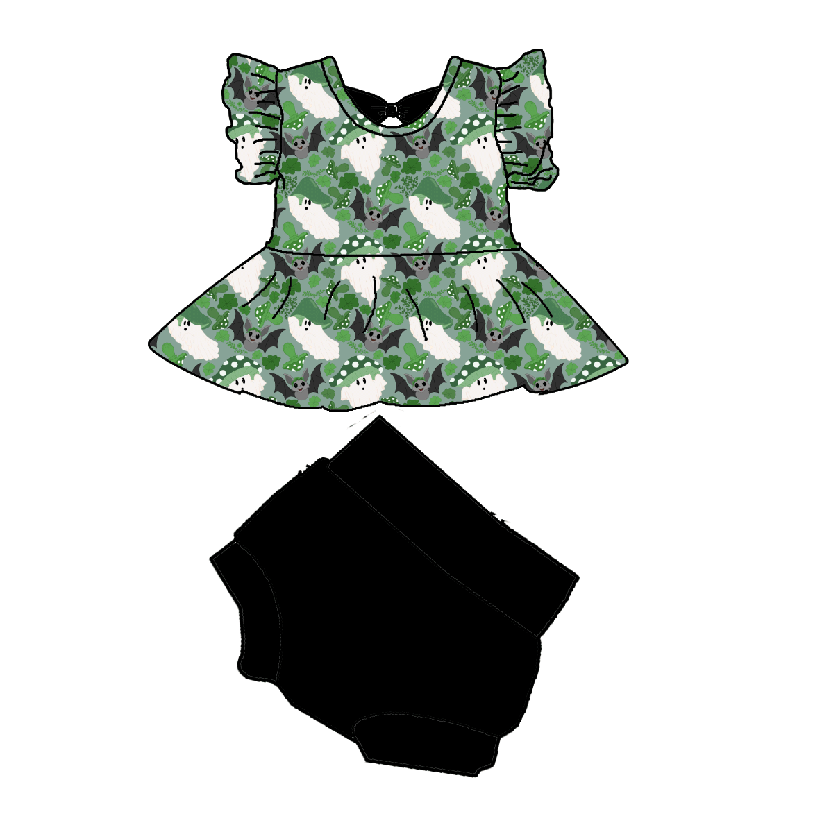 Bats & Blarney Bamboo Infants Newborn to 18m Dresses & Peplum Sets