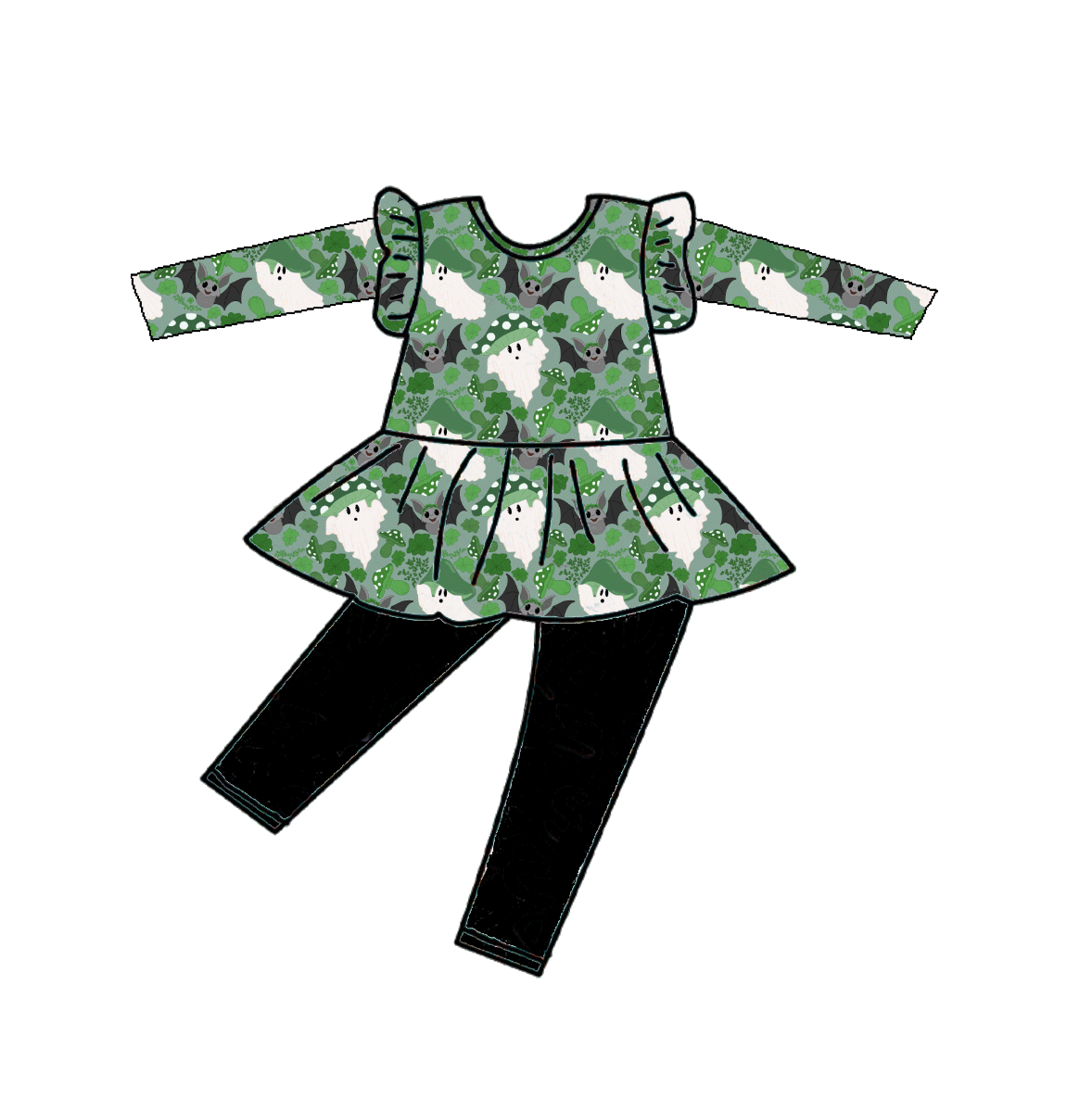Bats & Blarney Bamboo Youth 9y to 15y Dresses & Peplum Sets