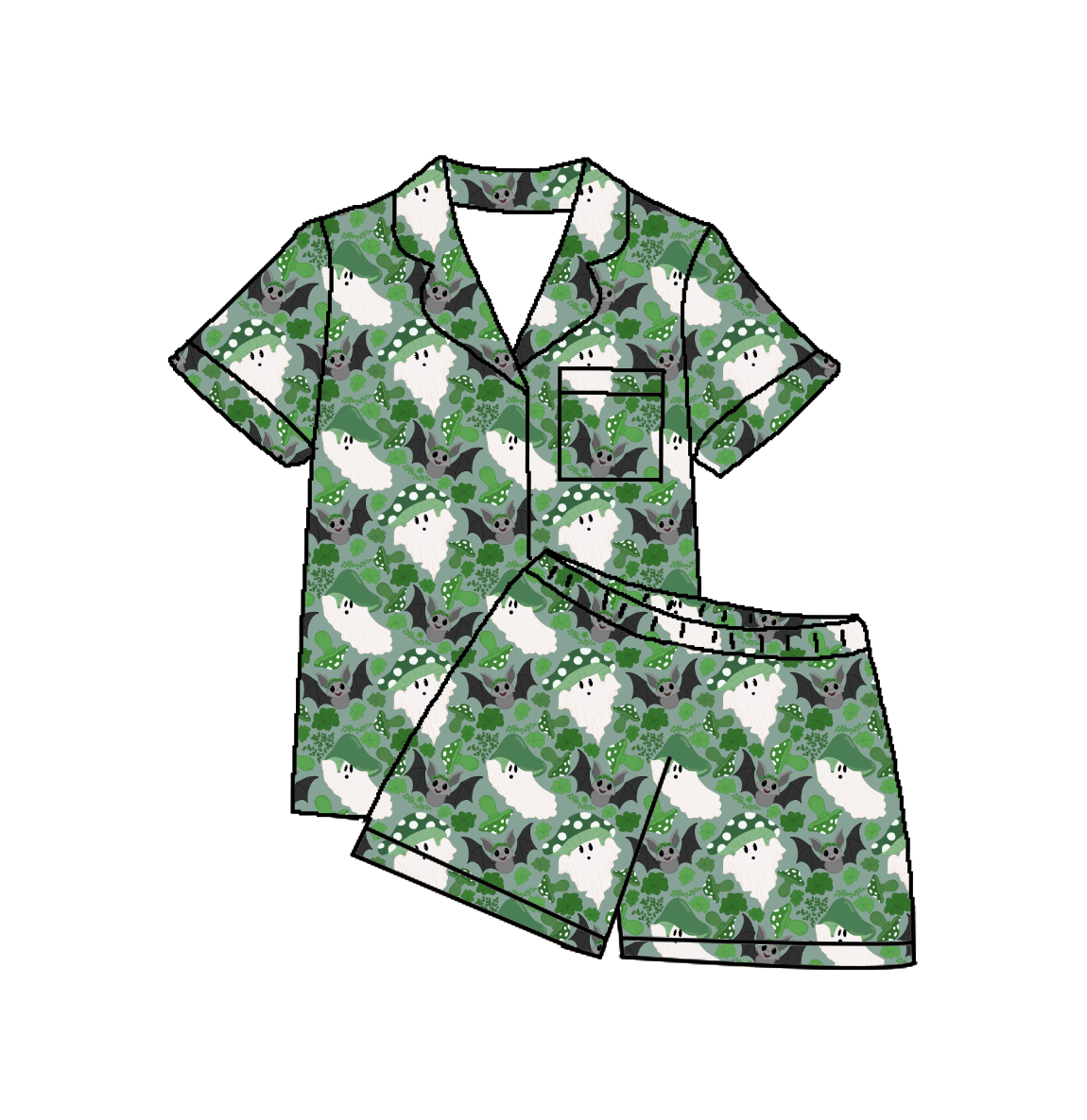 Bats & Blarney Bamboo Adult PJ's & 2pc Sets S-4X