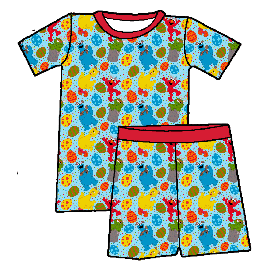 Easter On the Street Bamboo Adult PJ's & 2pc Sets S-4X