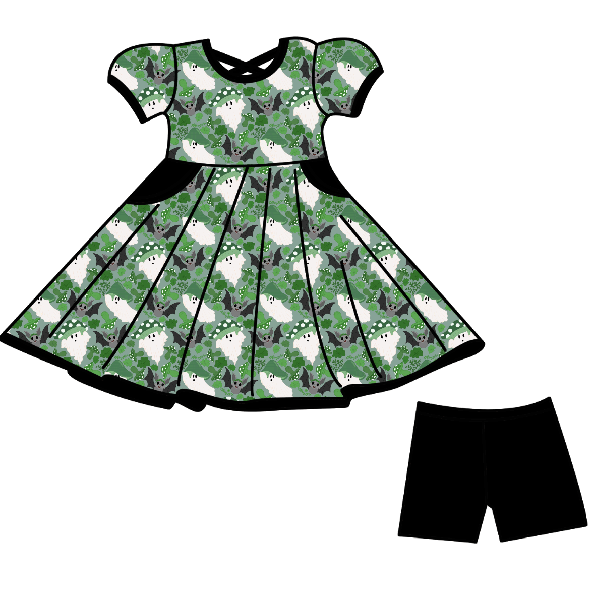 Bats & Blarney Bamboo Youth 9y to 15y Dresses & Peplum Sets