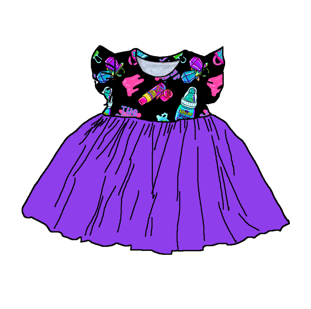Sweet & Sour Bamboo Childrens 2t-8y Dress & Peplum Sets
