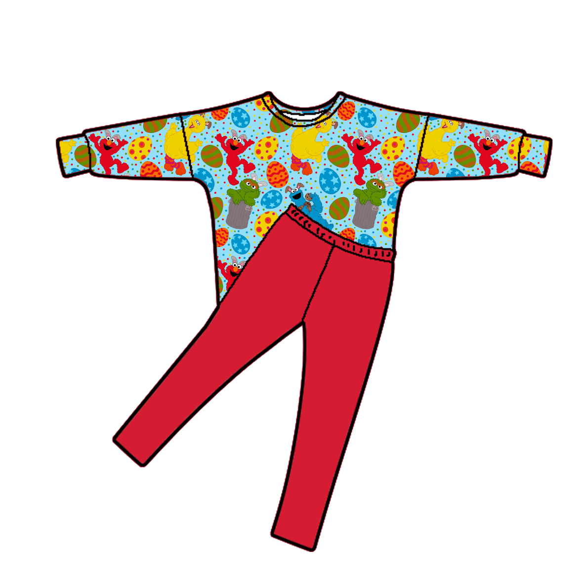 Easter On the Street Bamboo Childrens 2t-8y PJ's & Lounge Sets