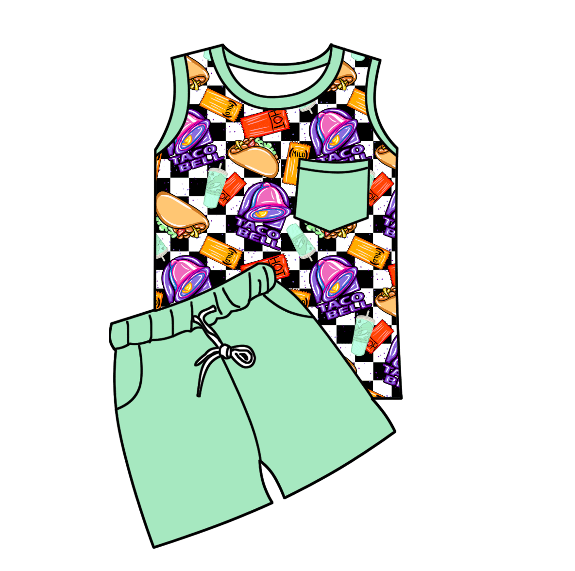Baja Blast Bamboo Childrens 2t-8y Daywear