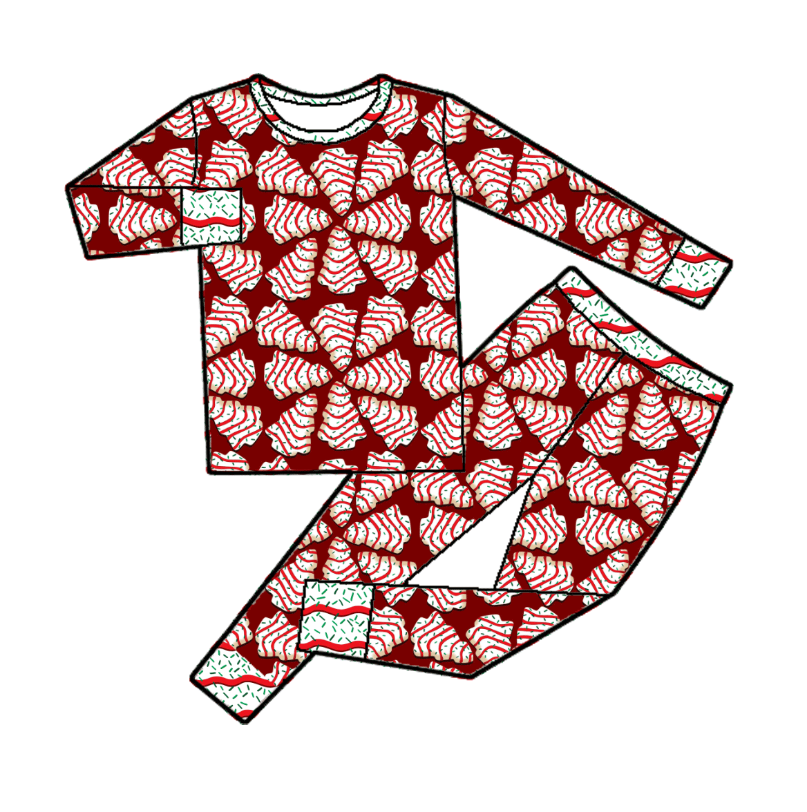 Jingle Cakes Bamboo Eva Long Sleeve Set