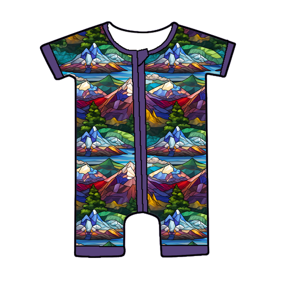 Mosaic Mountains Bamboo Shorty