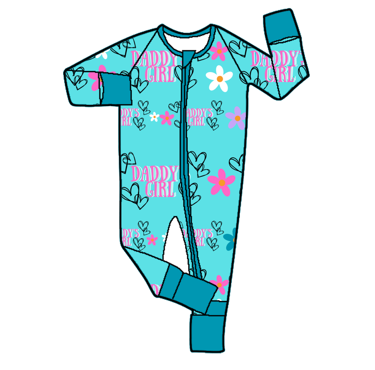 Daddy's Girl Bamboo Zippy