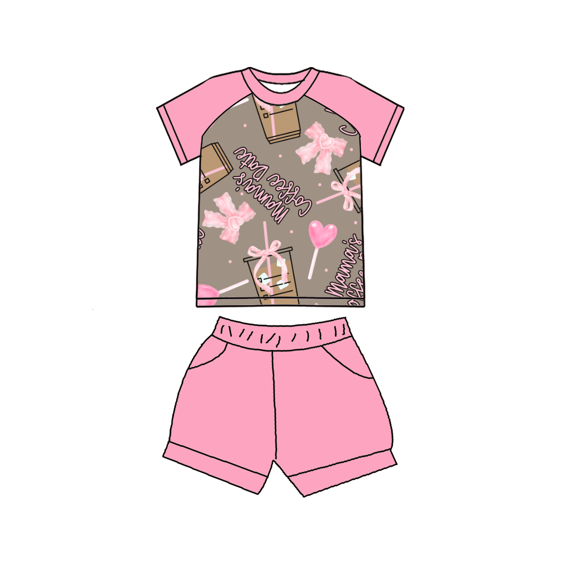Sips & Snuggles Bamboo Childrens 2t-8y Daywear