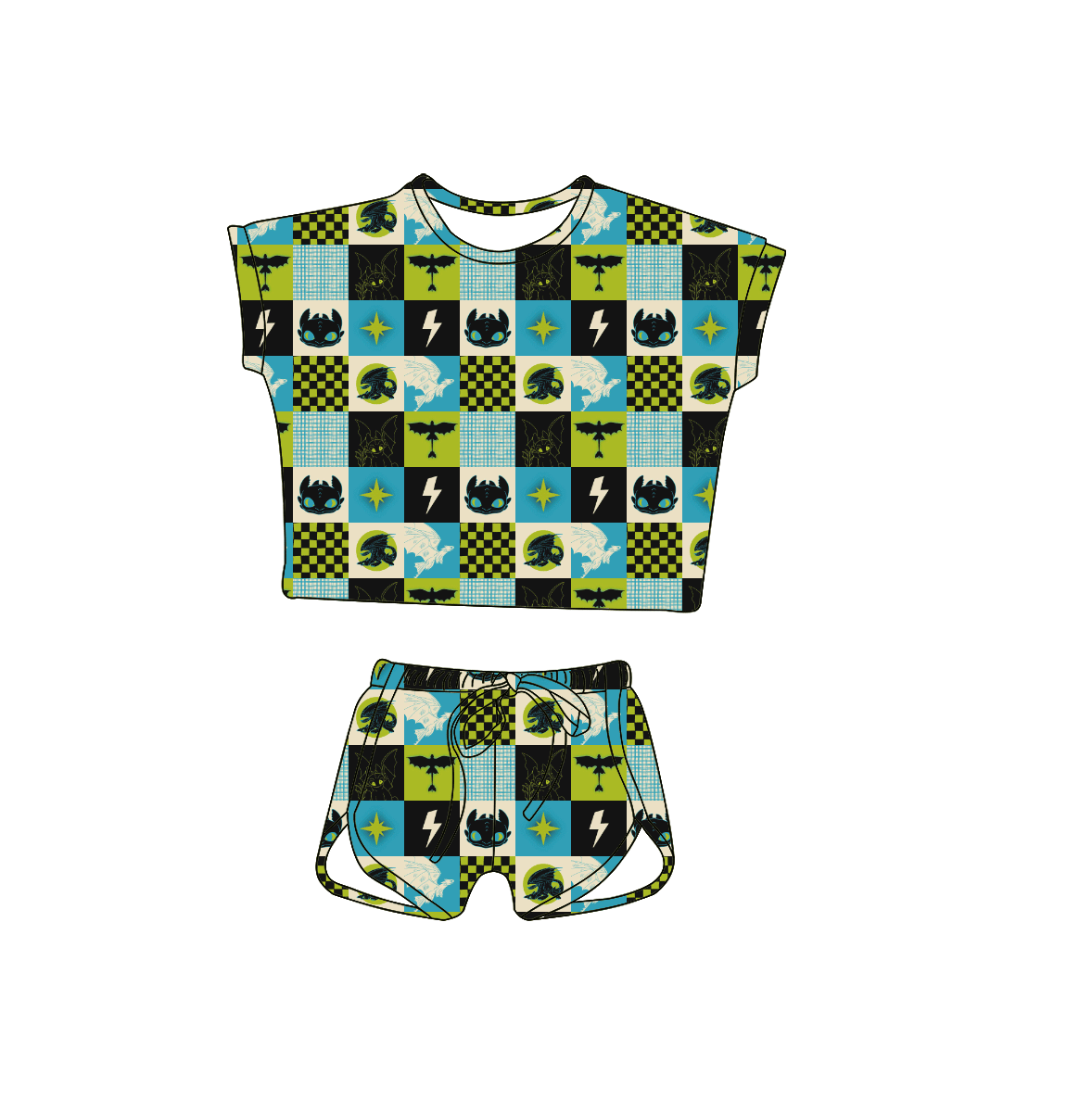 Night Fury Whispers Bamboo Youth 9y to 15y PJ's & Lounge Set