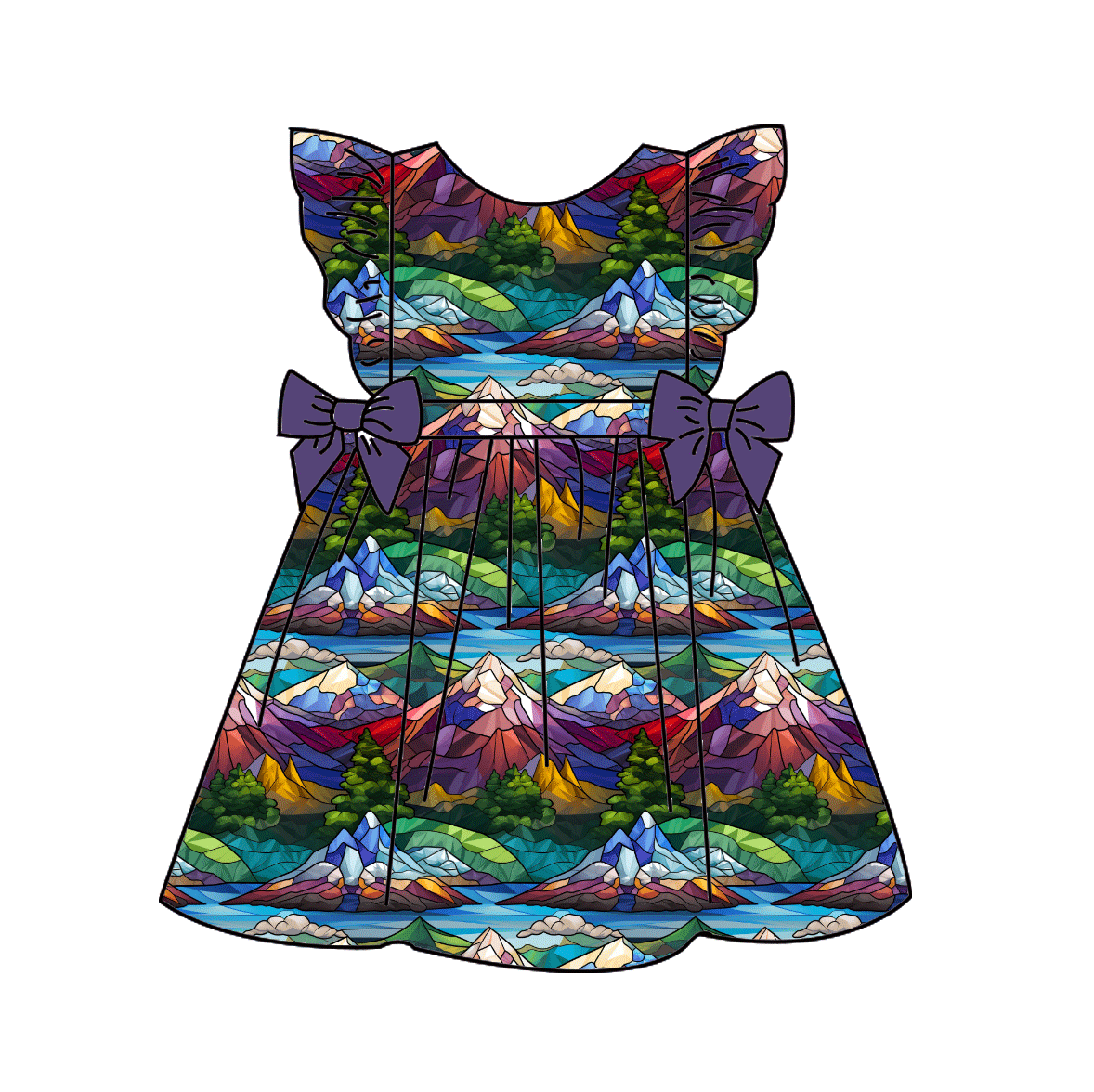 Mosaic Mountains Bamboo Lydia Twirl