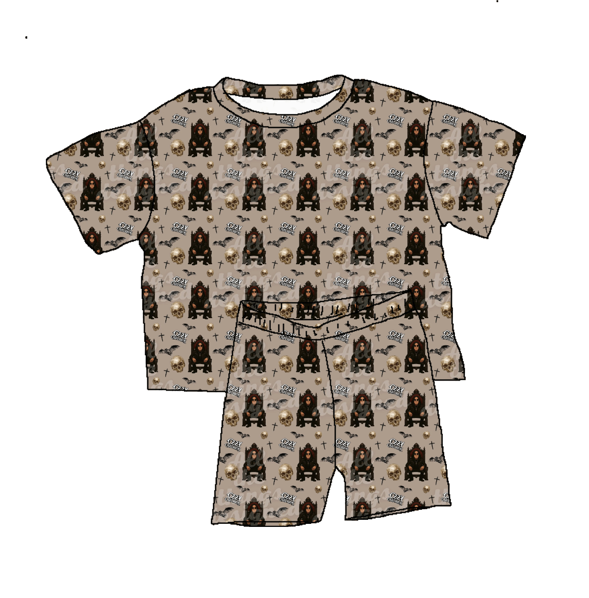 Crazy Train Vibes Bamboo Youth 9y to 15y PJ's & Lounge Set