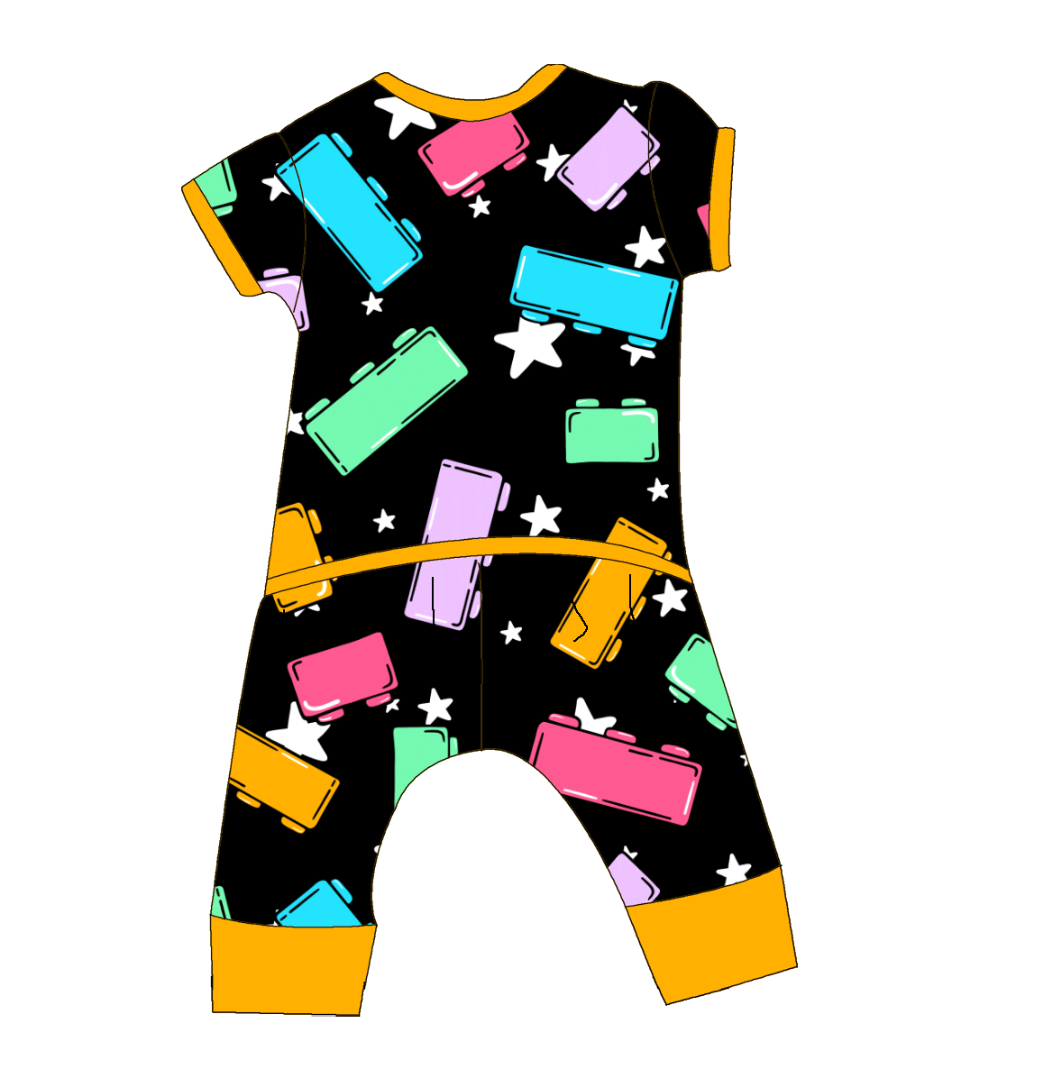 Leggo My Bricks Bamboo Envelop Romper
