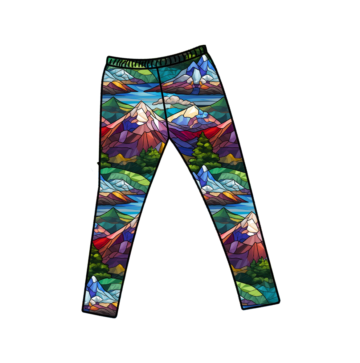 Mosaic Mountains Bamboo Leggings