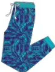 Aqua Ripple Bamboo Adult Tops & Bottoms S-4X