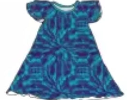 Aqua Ripple Bamboo Childrens 2t-8y PJ's & Lounge Sets