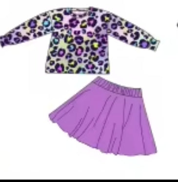 Pastel Prowl Bamboo Childrens 2t-8y Dress & Peplum Sets