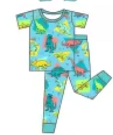 Dino Disco Bamboo Childrens 2t-8y PJ's & Lounge Sets