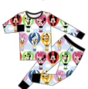 Sky Adventure Crew Bamboo Childrens 2t-8y PJ's & Lounge Sets