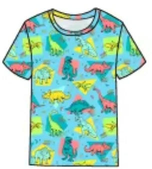 Dino Disco Bamboo Youth 9y to 15y Tops & Bottoms