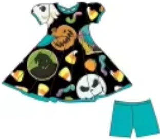 Nightmare Before Cookies Bamboo Infants Newborn to 18m Dresses & Peplum Sets