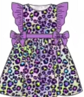 Pastel Prowl Bamboo Childrens 2t-8y Dress & Peplum Sets