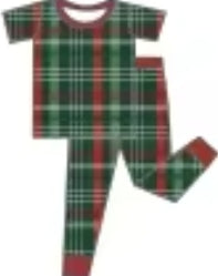 Jolly Plaid Bamboo Adult PJ's & 2pc Sets S-4X
