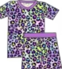 Pastel Prowl Bamboo Infants Newborn to 18m PJ's & Lounge Sets