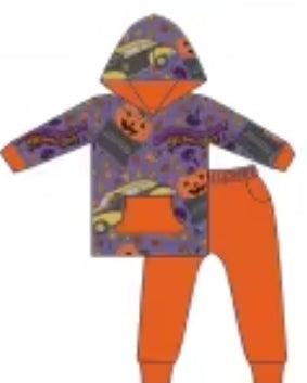 Spooky Town Express Bamboo Childrens 2t-8y Daywear