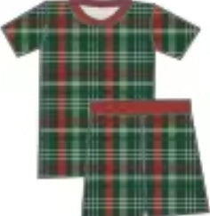 Jolly Plaid Bamboo Childrens 2t-8y PJ's & Lounge Sets