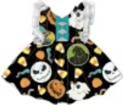 Nightmare Before Cookies Bamboo Childrens 2t-8y Dress & Peplum Sets