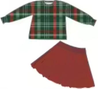 Jolly Plaid Bamboo Youth 9y to 15y Dresses & Peplum Sets