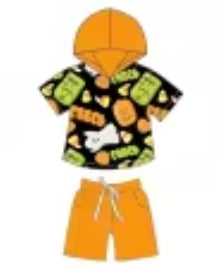Monster Mash Munchies Bamboo Childrens 2t-8y Daywear